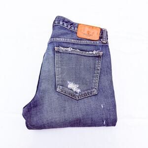 Moussy Vintage Distressed Raw Hem Denim jeans Size 28 Japan 540fsc12-2260